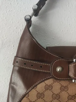 Bolso Gucci Vintage Marrón y Beige