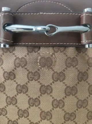 Bolso Gucci Vintage Marrón y Beige