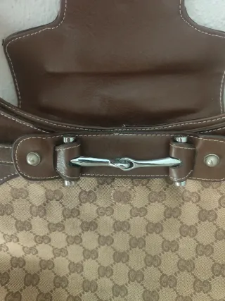 Bolso Gucci Vintage Marrón y Beige
