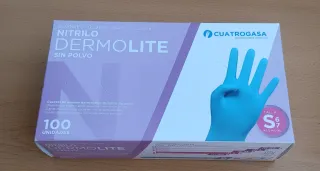 Guantes Nitrilo Dermolite Sin Polvo Talla S