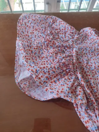 Blusa Zara manga abullonada floral