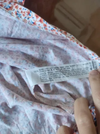 Blusa Zara manga abullonada floral