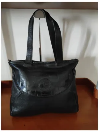 Borsa Ape Regina Vera Pelle Nera