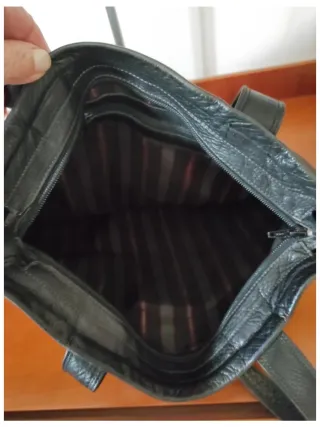 Borsa Ape Regina Vera Pelle Nera