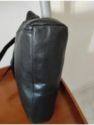 Borsa Ape Regina Vera Pelle Nera