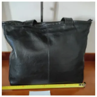Borsa Ape Regina Vera Pelle Nera