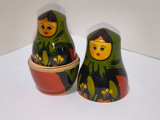 Matrioska russe originali in legno dipinte