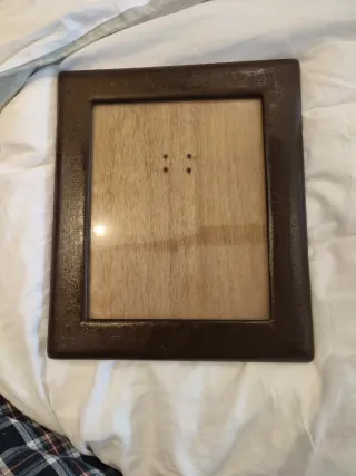 Marco de piel años 30 gran tamaño