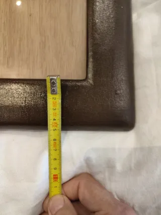 Marco de piel años 30 gran tamaño