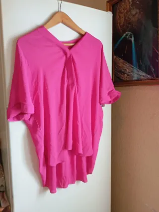 Blusa rosa talla única