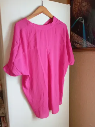Blusa rosa talla única