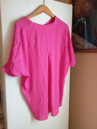 Blusa rosa talla única