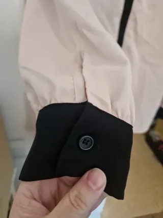 Blusa SHEIN manga larga ribete negro