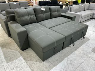 Sofá Cama Gris con Arcón Flex