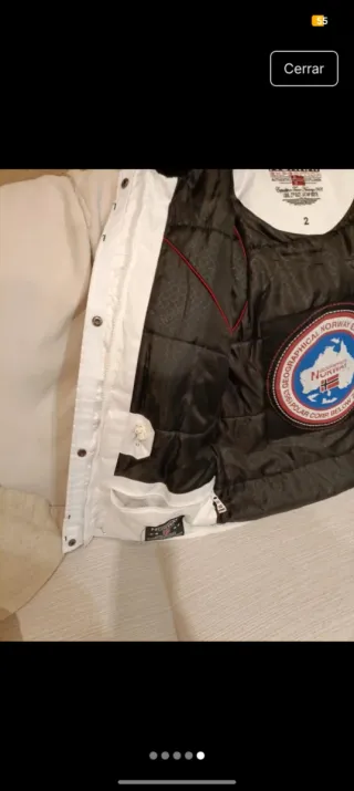 Abrigo Geographical Norway Blanco