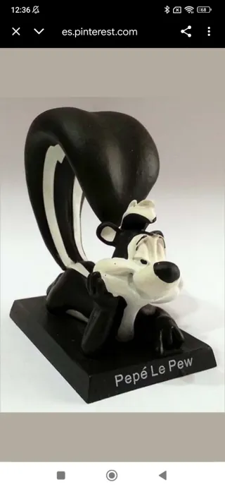 Figura Pepe Le Pew de plomo