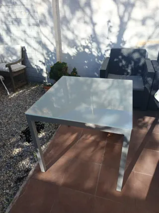 Mesa Bonfante Casa Cristal y Metal