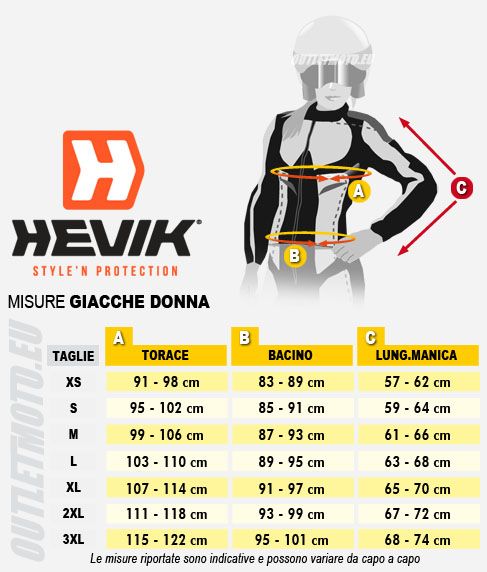 Giacca moto HEVIK Donna Stelvio Lady Giallo Fluo
