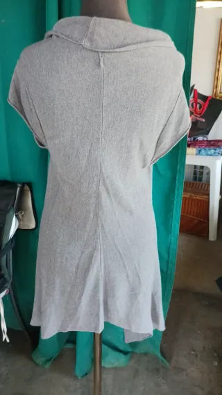Chaqueta Poncho Gris Talla Única