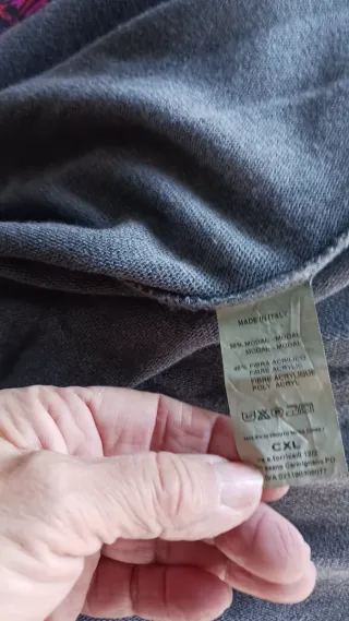 Chaqueta Poncho Gris Talla Única