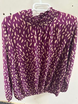 Blusa transparente con forro