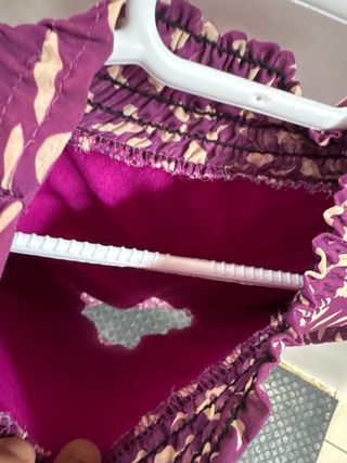 Blusa transparente con forro