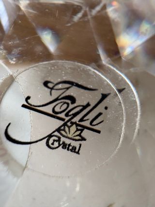 Crocifisso in cristallo vintage