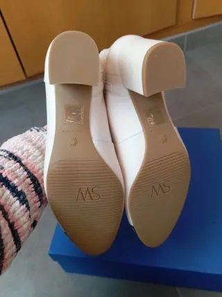 Botines Stuart Weitzman Blanco y Negro