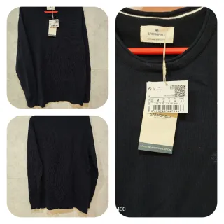 Jersey Springfield Talla M Hombre Negro