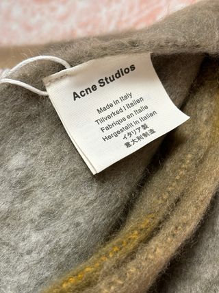 Bufanda Acne Studios Beige Multicolor