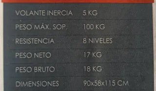 Bicicleta Estática Plegable