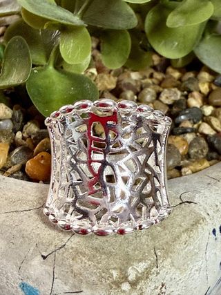 Anillo Plata 925 Diseño Calado
