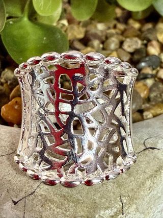 Anillo Plata 925 Diseño Calado