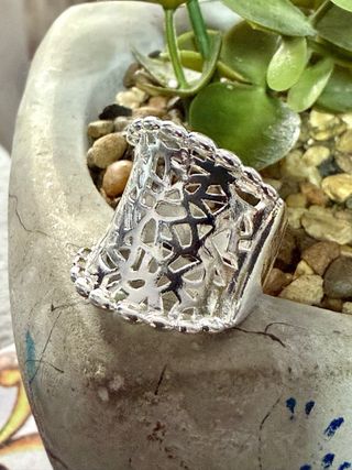 Anillo Plata 925 Diseño Calado