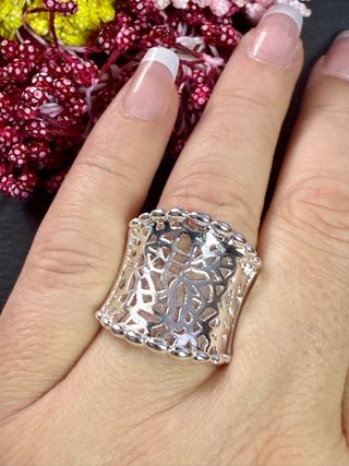 Anillo Plata 925 Diseño Calado