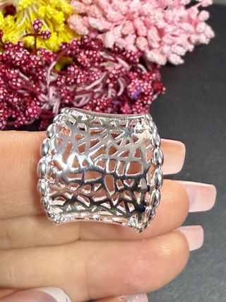 Anillo Plata 925 Diseño Calado