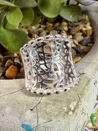 Anillo Plata 925 Diseño Calado