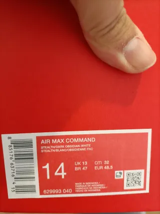 T48,5 Nike Air Max Command Grises