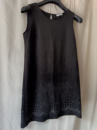 Vestido Mango Antelina Negro