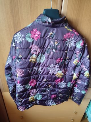 Piumino donna fantasia floreale reversibile