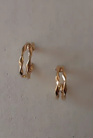 Pendientes Aro Acero Inoxidable Dorado