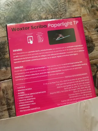 Ebook Woxter Scriba Paperlight TP Táctil