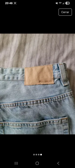 Vaqueros Baggy Pull&Bear Azul Claro