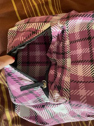 Mochila Converse Cuadros Rosa y Blanco