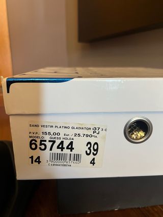 Sandalias Guess Doradas Talla 39