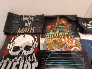 Lote 10 Camisetas Gráficas Variadas