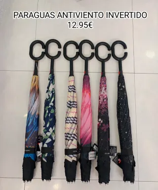 Paraguas Antiviento Invertido