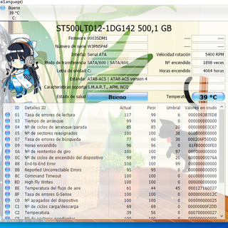 Disco duro HDD Seagate ST500LT012 500GB 2,5" 16MB