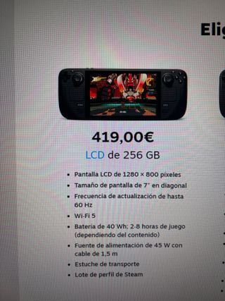 Steam Deck LCD 256GB Nuovo
