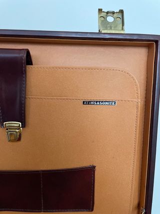 Maletín documentos Atimsansonite Marrón Vintage